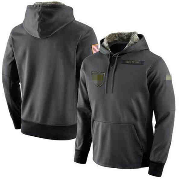 

Men Oakland Hot Style Raider Hoodies Authentic Sweatshirt Vintage Salute to Service PlayerPerformance the anthracite hoodie, Blue;black