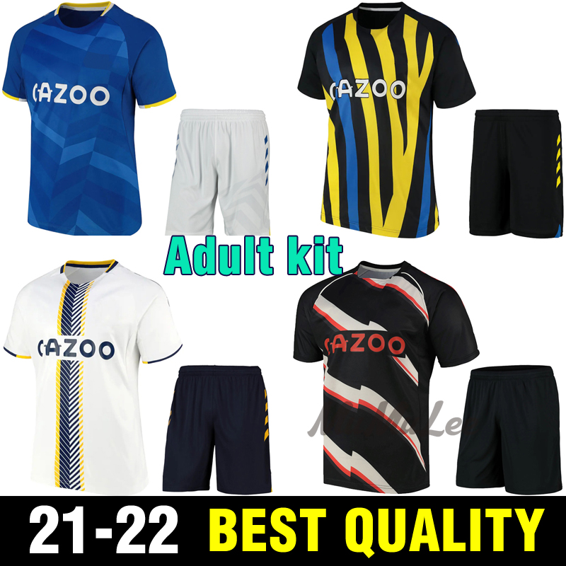 

21 22 Men set soccer jerseys The Toffees EFC RICHARLISON JAMES DIGNE KEANE CALVERT-LEWIN Godfrey 2021 jersey Adult Kits football shirts Thai
