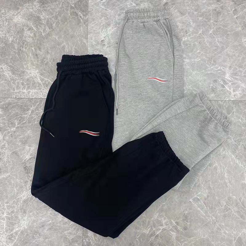 

Fashion Men's Pants Womens Trousers Casual Classic Letters Sweatpant Women Black Drawstring Sports Pant Loose Couples Breathable -3XL, Black1