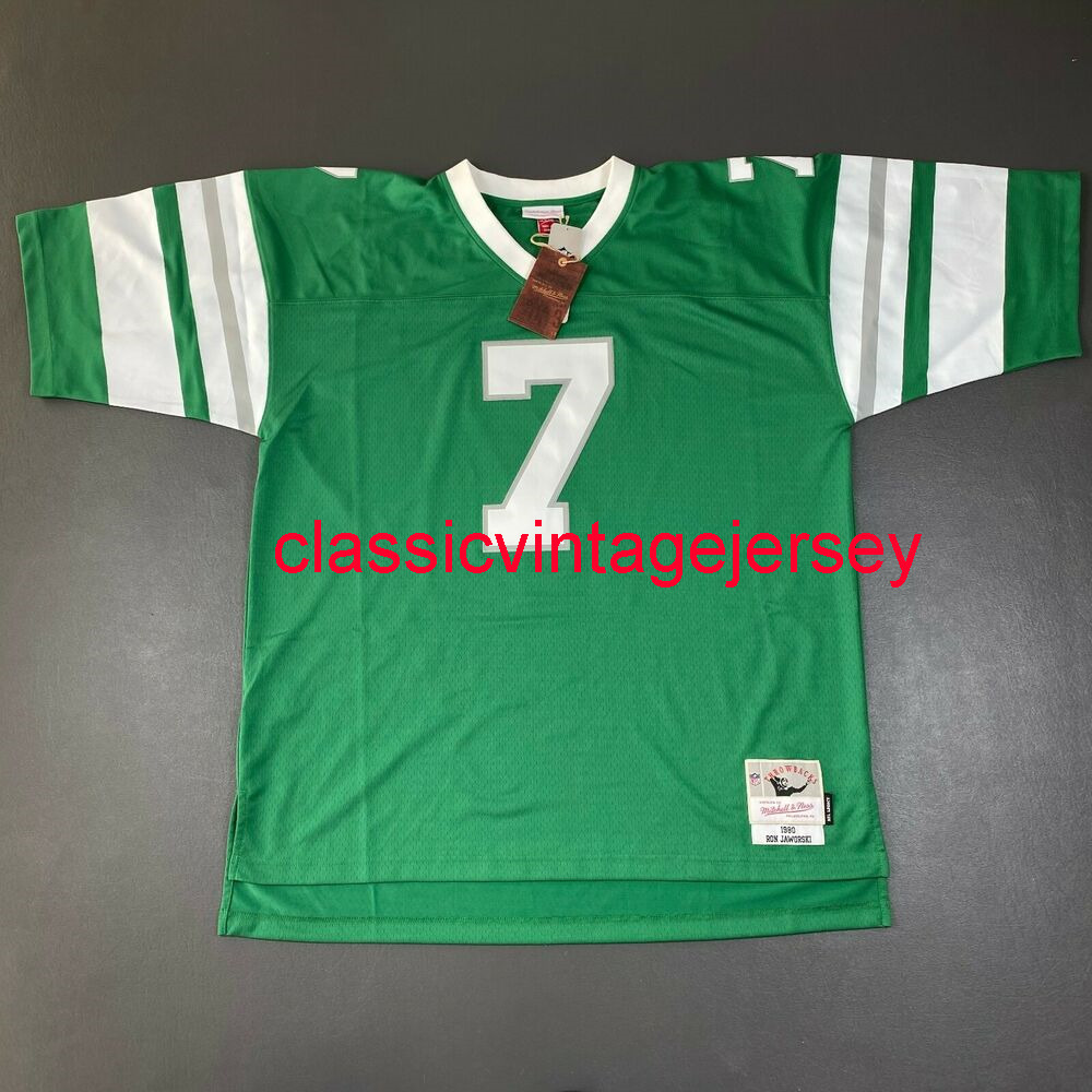 

Stitched Men Women Youth Ron Jaworski Mitchell Ness 1980 Football Jersey Embroidery Custom XS-5XL 6XL, Green