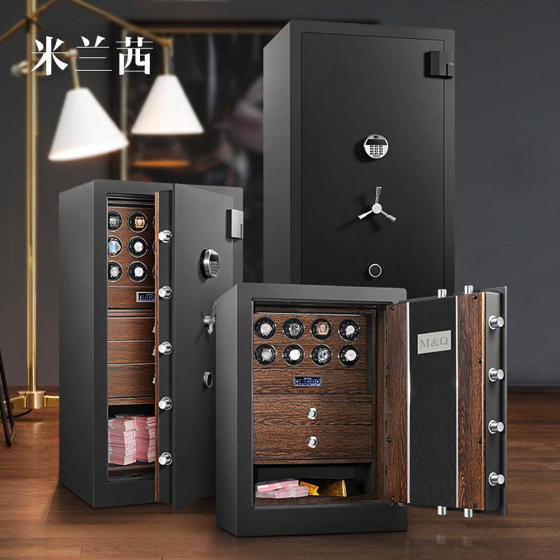 

Watch Boxes & Cases Luxury Brown Winder Safety Box Safe For Deposit/watch/jewelry/antique Guard Against Theft Case Strong