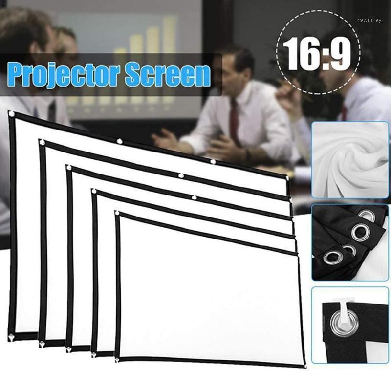 

Party Decoration Polyester Folding16:9 Fiber Anti Light Curtain Anything Inches Home Outdoor Office Portable 3D HD Projection Scree