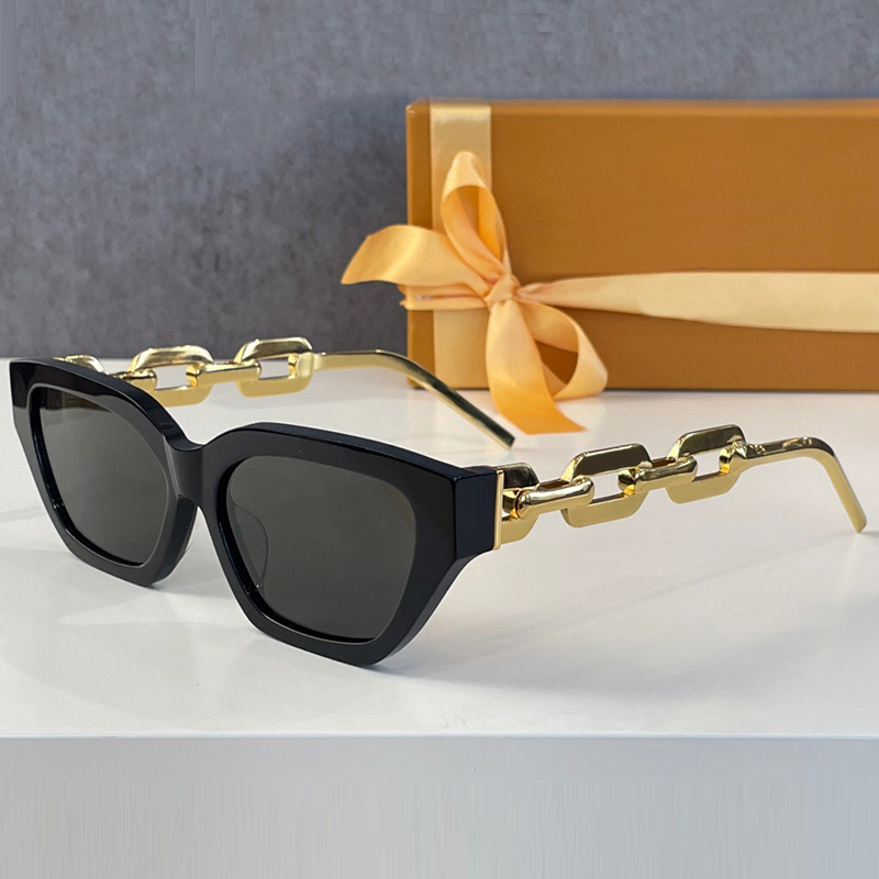 

EDGE SUNGLASSES Z1474E fashion luxury classic metal temples spring and summer holiday beach vacation designer womens sunglasses with chain UV400 carry box