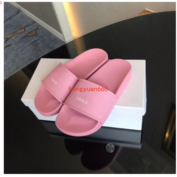 

2021 new Genuine Leather men's Slippers Womens Soft Brand Slide Sandals Floral Printing Leather Rubber Flip-flops Slippers mjk001, Black