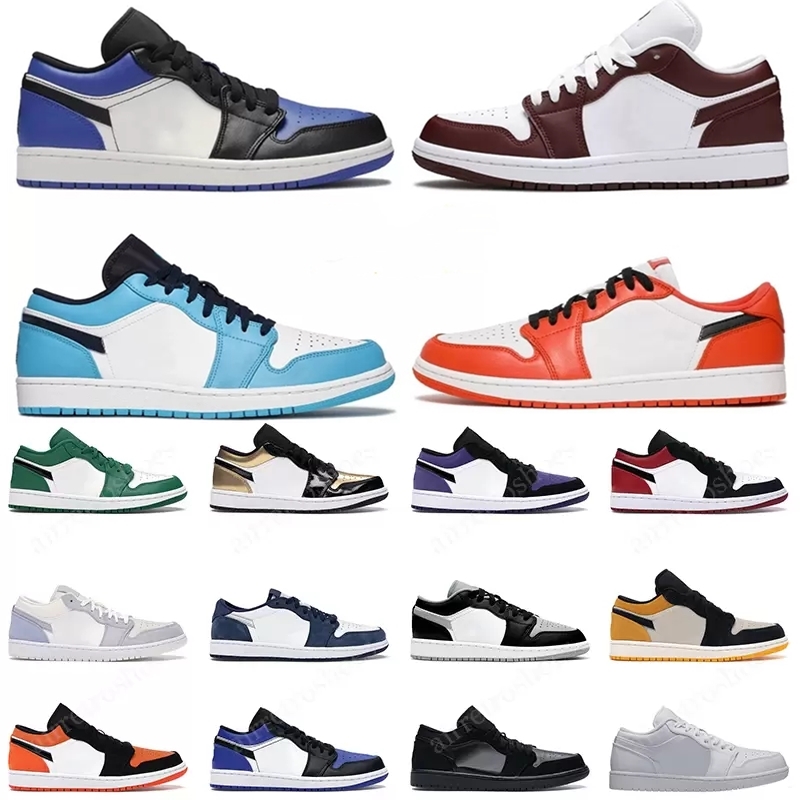 

2022 Classic unc black toe 1 1s low basketball shoes men sneakers court purple laser orange top 3 shattered backboard shadow mens trainers, Bubble wrap packing