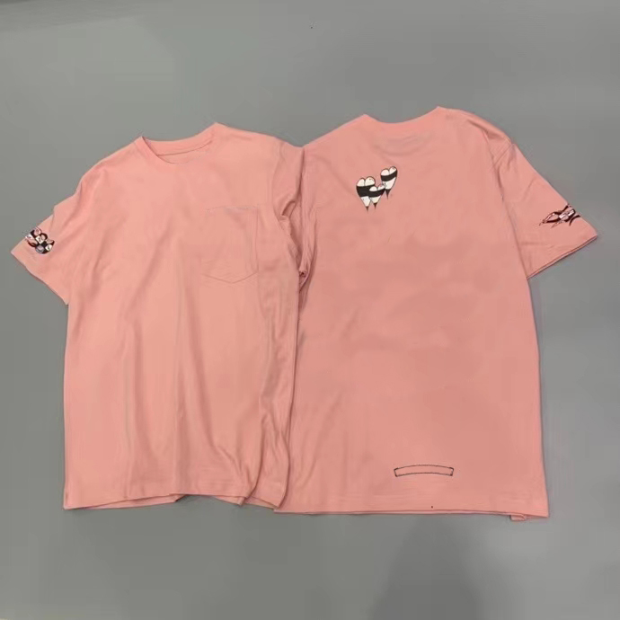 

CH Summer Graffiti T shirts Fashion Letter Pattern Printed High Quality Cotton colorful Classic Mens Woman Unisex Tees 3 Styles, White