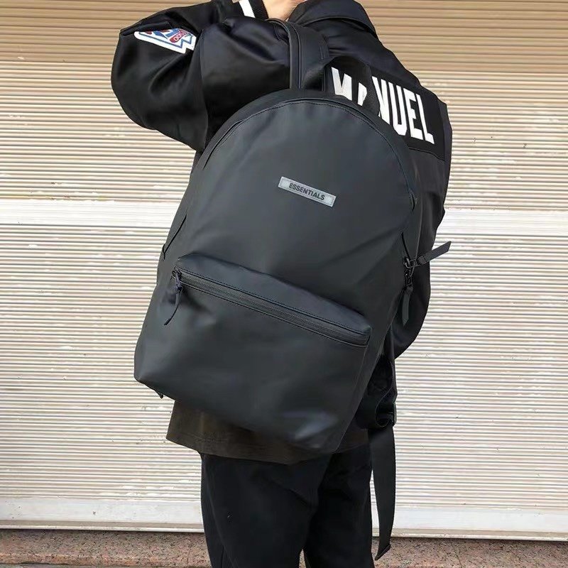 

2021 Trendy men waist bags essentials bag Repeated line letter printing Men's school Backpack Book bumbag handbag, Color