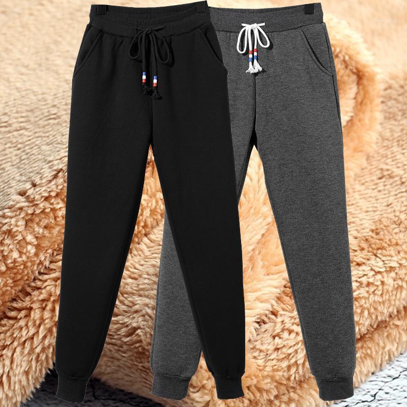 

Women's Pants & Capris Women Winter Fleece Velvet Thick Warm Lambskin Trousers High Waist Cashmere Stretch Female Gym Running Plus Sweatpant, Black;white