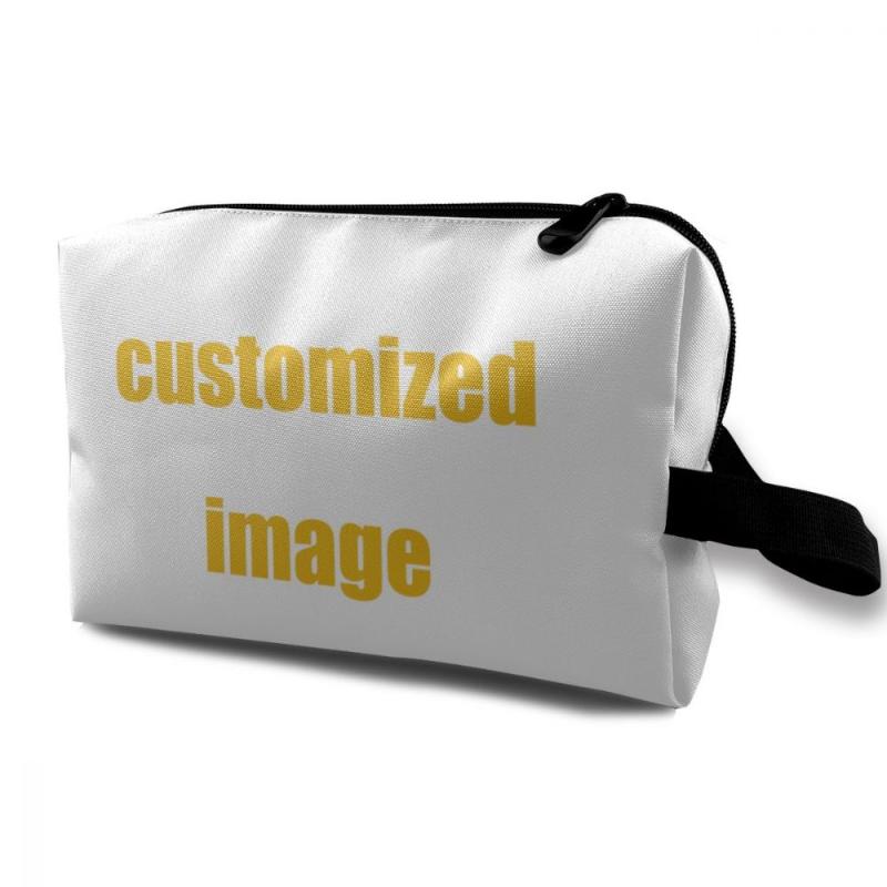 

Custom Printing Women Travel Makeup Bag In Cosmetic Bags & Case Clutch Tote Zipper Handbag Purse Toiletry Cases