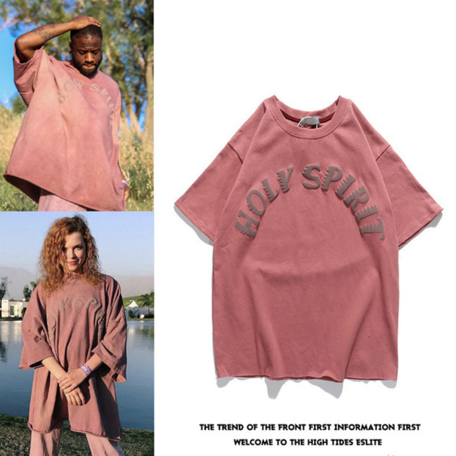 

21SS Fashion kanye concert group print retro couple loose short-sleeved T-shirt trend su_news