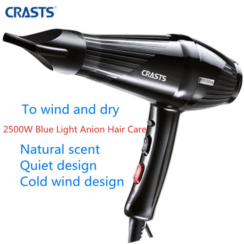 

High-power Hair Dryer Fragrance Blue Negative Ion Constant Temperature Quick-drying Salon Electric Brushes