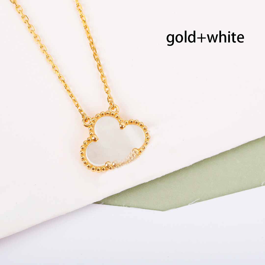 

S925 silver pendant necklace rhombus clasp with nature shell stone for women and girl friend birthday gift excellent quality PS4195