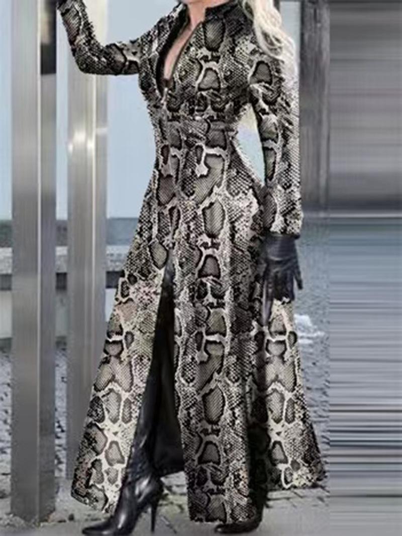 

Women' Leather & Faux 2021 Products Autumn And Winter Zipper Long PU Women