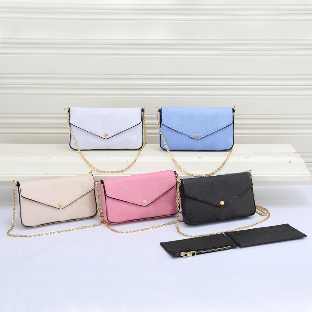 

Ladies Fashion Handbag Wallet Designer Bag Luxury Evening Dress One Shoulder Crossbody Back High Quality Leather Coin Purse, Pink