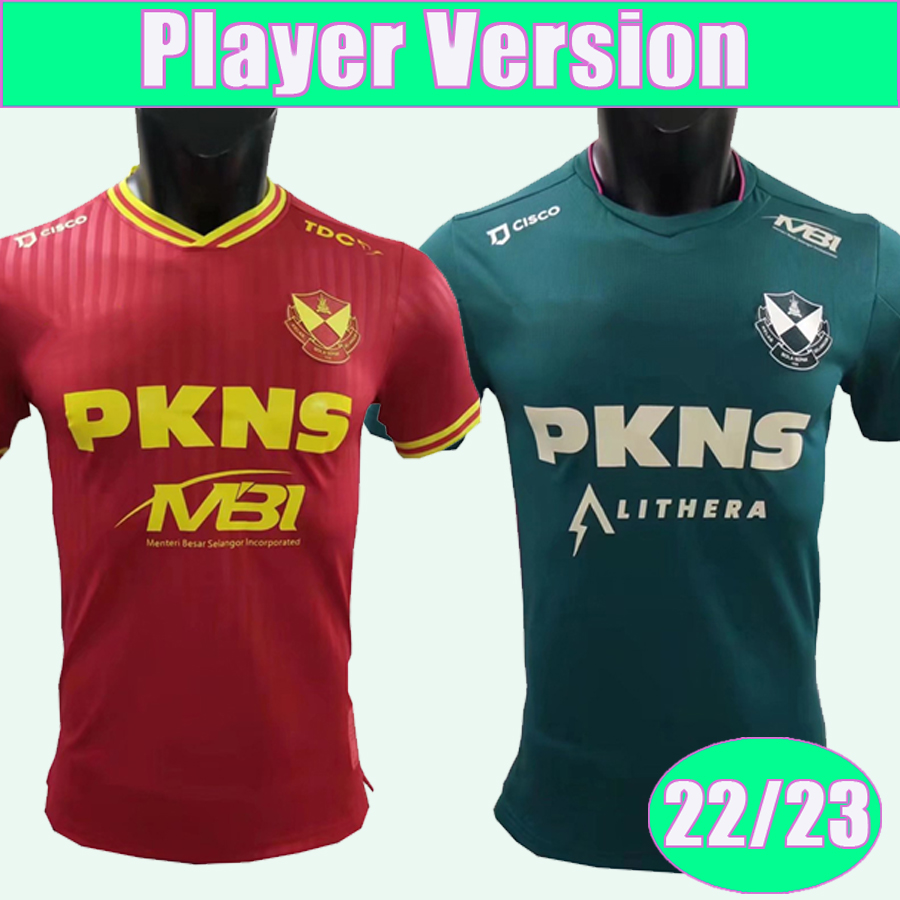 

22 23 Selangor Soccer Jerseys player version Home Red Away Green 2022 2023 Malaysia Super League Oliver Buff Ifedayo Olusegun Brendan Gan Syahmi Football Shirt, Qy8179 22 23 home no patch