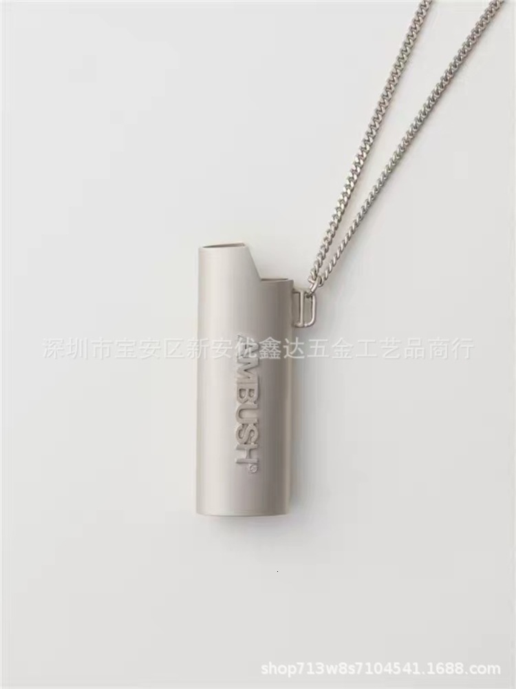 

necklace Sup NECKLACE PENDANT Metal accessories lighter protective case, Silver