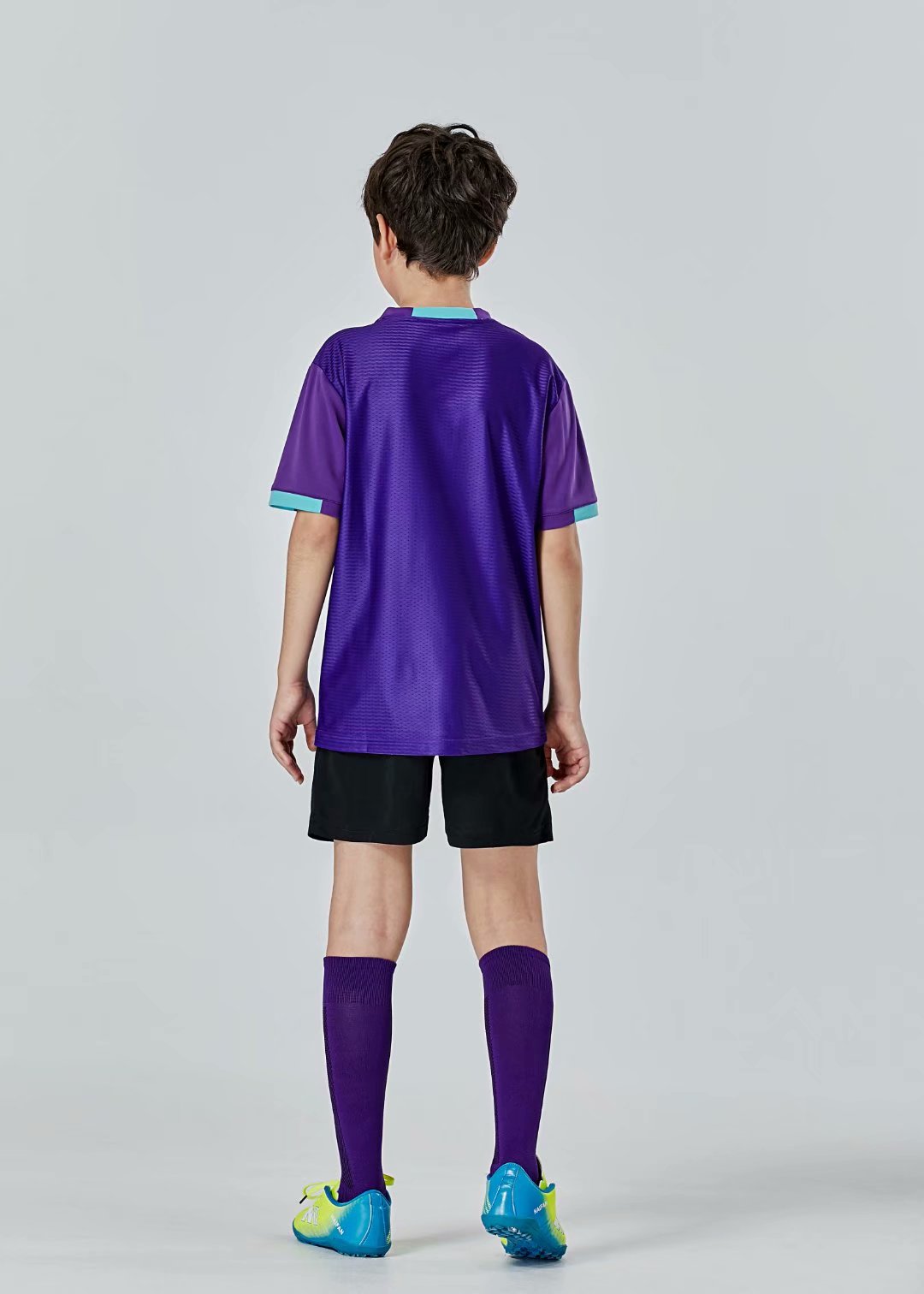 

#0133 Football uniform men+kids soccer Jersey printing team custom track and field sports short-sleeved shirt, Black;yellow