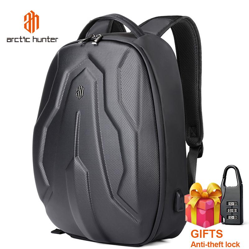 

Backpack 2021 Mens EVA Hard Shell Laptop Waterproof Male USB Charging School Bags College Men Travel Mochila Schoolbag