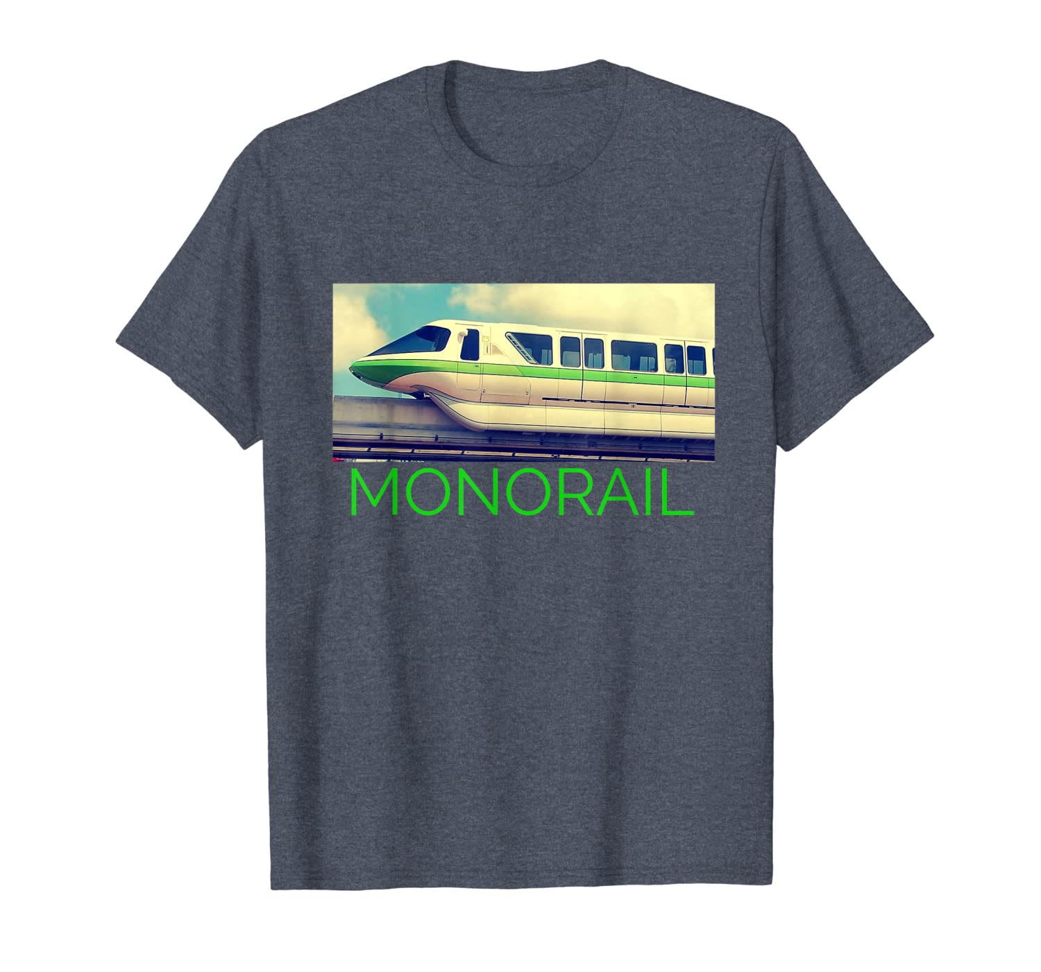 

monorail t shirt retro vintage style enthusiasts gift, White;black