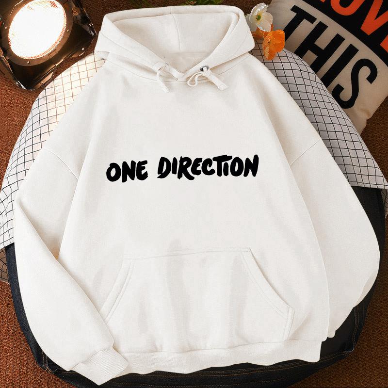 

Women's Hoodies & Sweatshirts Winter 2021 One Direction Sweatshirt Women Letter Printing Harajuku Keep Warm Fashion Pullover 1D Hoodie, Khaki-z82