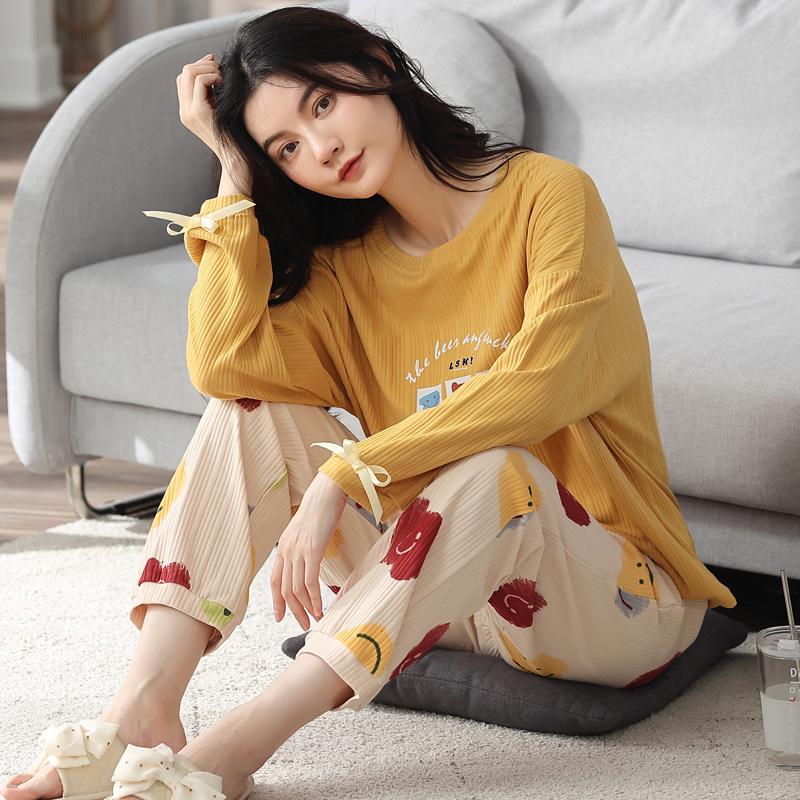 

Women's Sleepwear 2021pajamas Simple Korean Style Fashion Homewear Suit, Picture color