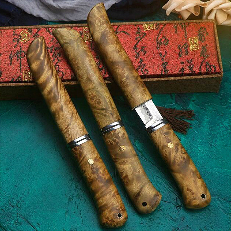 

Damask Stee Japanese tactica knife outdoor junge hunting knife coection knife Camping straight