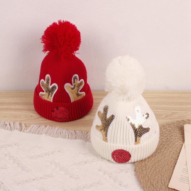 

Caps & Hats Baby Girl Beanie Soft Cap Hedging Cute Baby's Hat Autumn Christmas Kids Sell