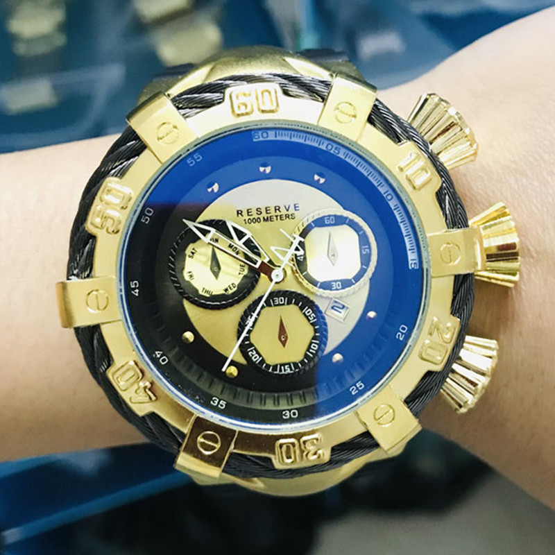 

Undefeated Mens Quartz Wirstwatch 53mm Large Dial Invincible Luxury Watch Invicto Reloj De Hombre For Dropshipping