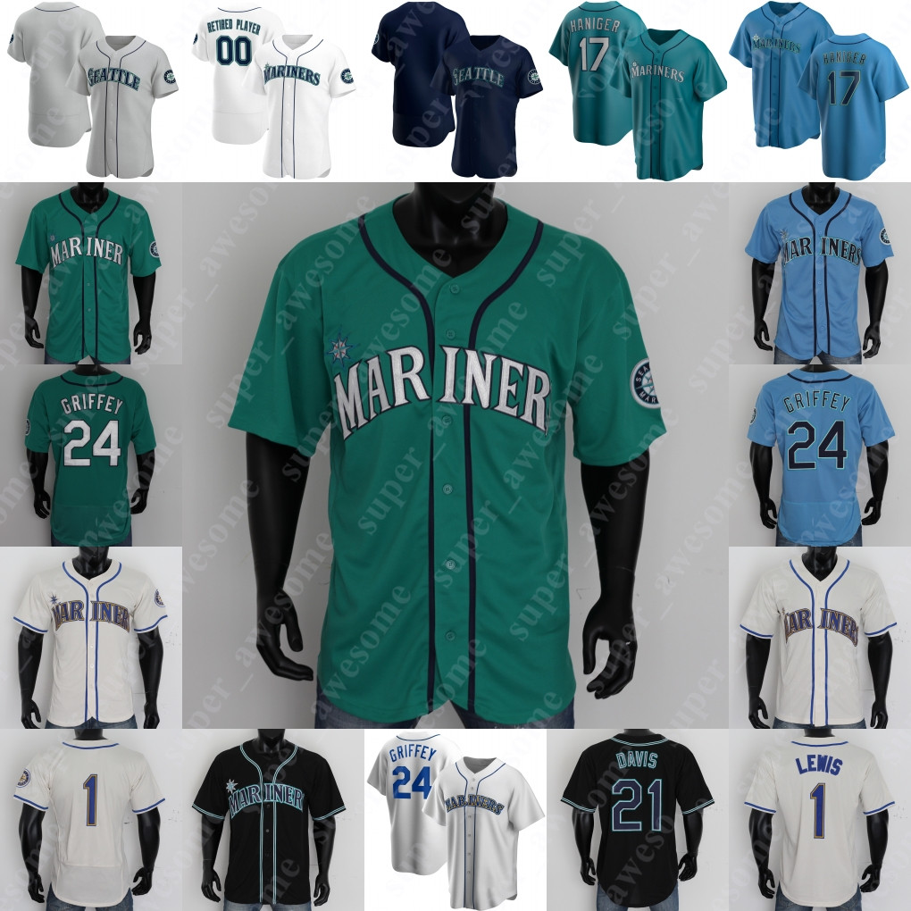 

Evan White Jersey Jake Fraley Ty France Luis Torrens Jose Marmolejos Shed Long Justus Sheffield Erik Swanson Justin Dunn Kendall Graveman James Paxton, Light blue pullover