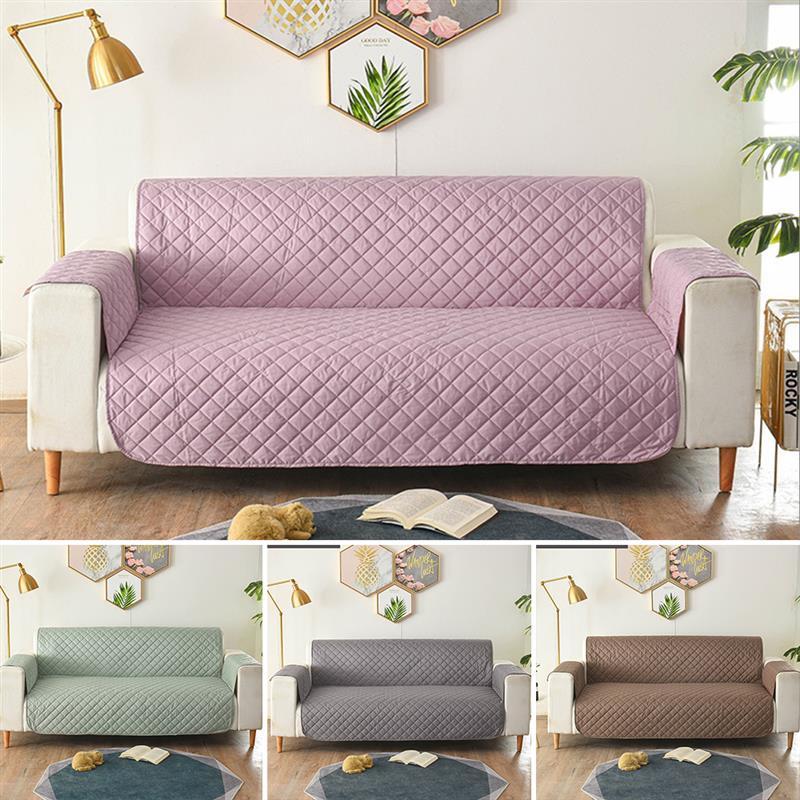 

Chair Covers Claroom Solid Color Pet Sofa Cushion Anti-slip And Dirt-resistant One-piece Cover Luxury Waterproof MQ98#