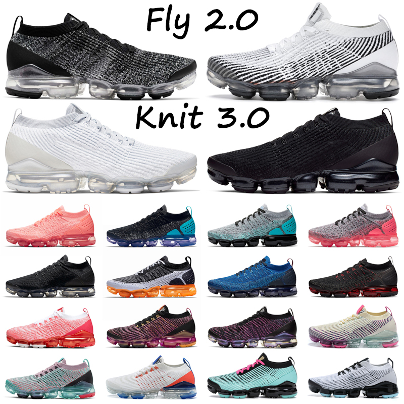 

USA 3.0 fly men running shoes knit triple black Pure Platinum South Beach Zebra Vast Grey Crimson Oreo Pink Rose mens womens trainers outdoor sports sneakers, 3.0 40-45 gunsmoke volt