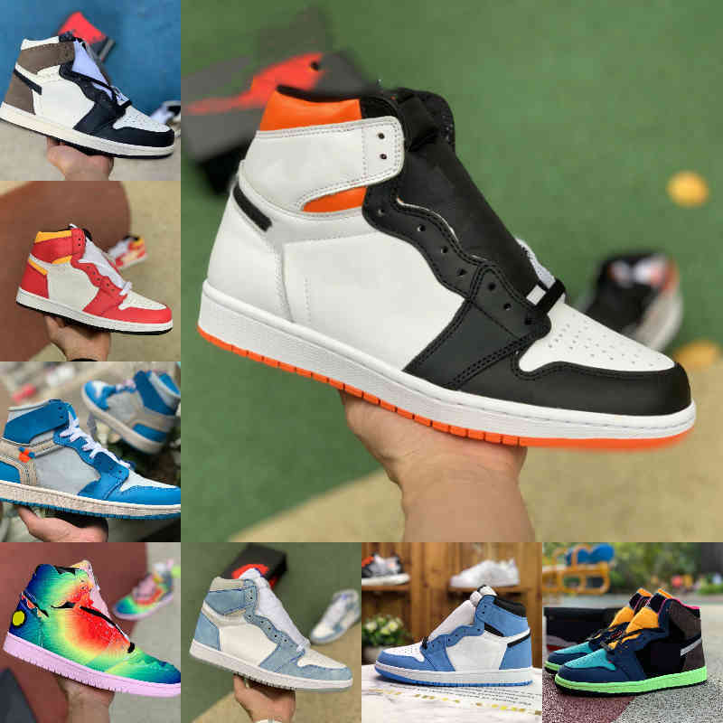 

2021 Men Women 1 1s Basketball Shoes Bio Hack Candy DARK MOCHA UNIVERSITY BLUE JORDÁN Hyper Royal Blue Air UNC Patent White BLACK Chicago Gr