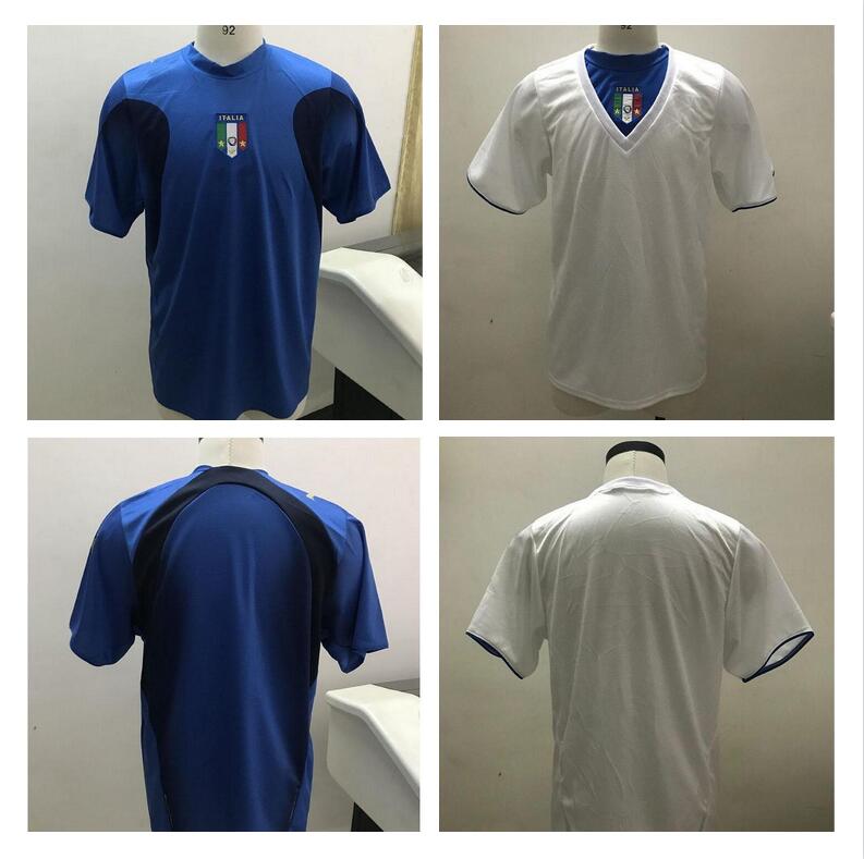 

2006 World Cup Italy Retro Edition soccer jerseys Gattuso Cannavaro Del Piero Toni Totti Materazzi Soccer Shirt 06 Italia Football uniform, 2006 home