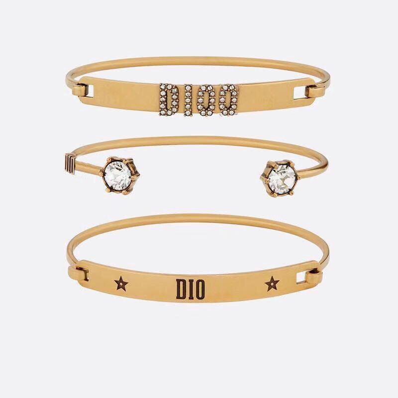 

Golden Triple Bracelet Designer Diamond Letters D Luxury Women Star Circle Bracelets Designers Jewelry Fashion Bracelet D2110181HL