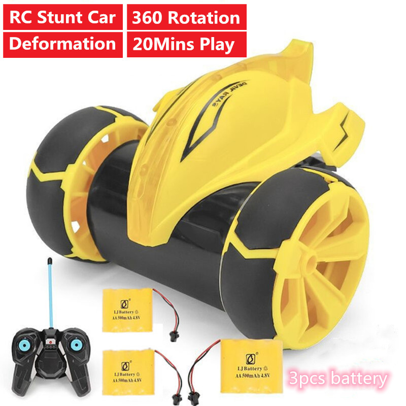 

RC Stunt Car Toy Model 360 degree rotation 3D flip RC Racing Car off load climbing Car Cool Dump truck With flash Light Boy toy
