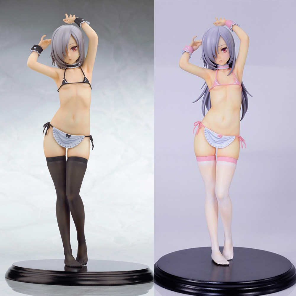 

1/7 Japanese Anime Q-SIX velvet Native Sekirei Tsukiumi Lunar Mare Bikini PVC Action Figure Toy Game Collection Model Doll Gift Q0722, Soft body no box