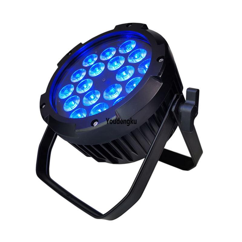 6 pieces IP65 rating par led rgbwa uv stage lights led flat par waterproof outdoor 18x18w 6in1 rgbwa uv led par ip65-image-739985011
