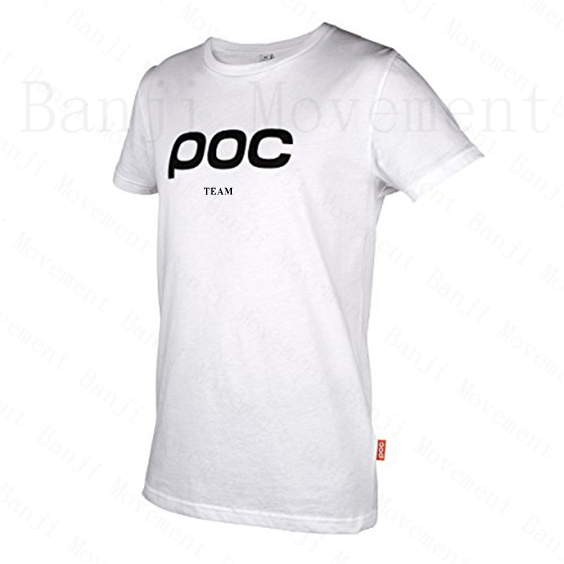 

Men's Downhill Jerseys 2021 Short Sleeve TEAM POC Mountain Bike Shirts Offroad DH Motorcycle Jersey Motocross Sportwear FXR Bike X0503, White;black