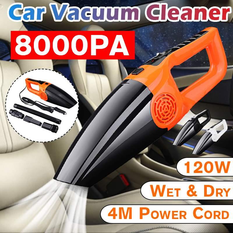 

Vacuum Cleaners 8000Pa Strong Suction Car Cleaner 120W 12V Portable Handheld Plug Wired Wet/Dry Vaccum For Home Pet Hair