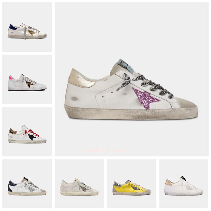 

2021 Italy Deluxe dress baskets Golden Sneakers Sequin Classic White Do-old Dirty Shoes Goose Designer Superstar Man Women Casual size 36-45