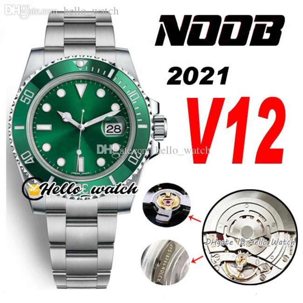 

2021 N V12 116610 SA3135 Automatic Mens Watch Green Ceramics Bezel And Dial 904L Steel Bracelet Ultimate Super Edition (Correct Shock, Original box (no watch)