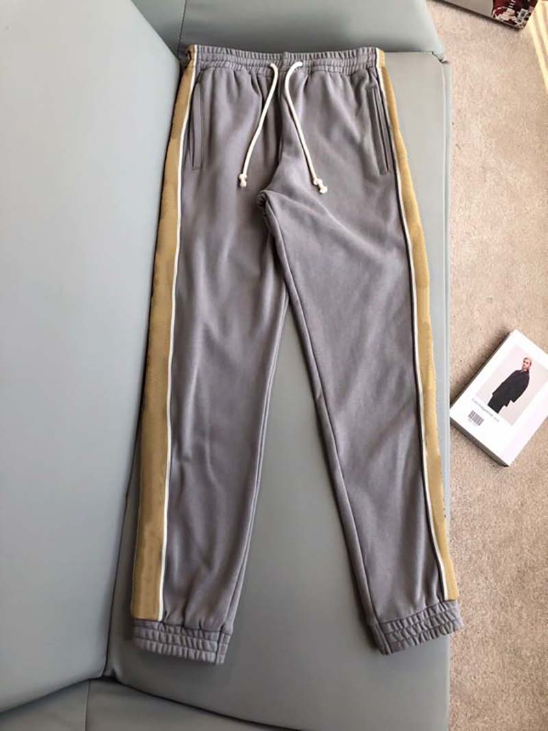 

Fall Mens Fashion Casual Pants Loose Tie Sports Pants with Different Color Stripes Boy Street Style Multiple Sizes Two Colors, Black