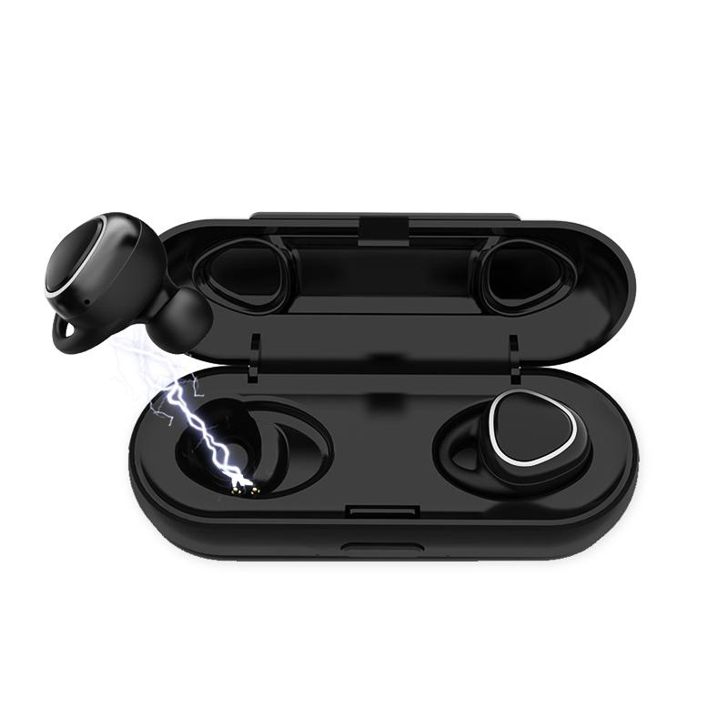

Xi7 TWS Wireless EarphoneMini Bluetooth Magnetic Earbud with Mic Sport Headset Hands-free Stereo cordless Headphone vs samsung Gear IconX, Black