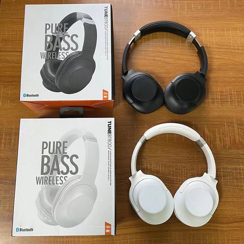 

J-HL TUNE BT800 Bluetooth Wilreless Headphone Earphones Headset Brand Earphone With Retail Box White Black 2Colors