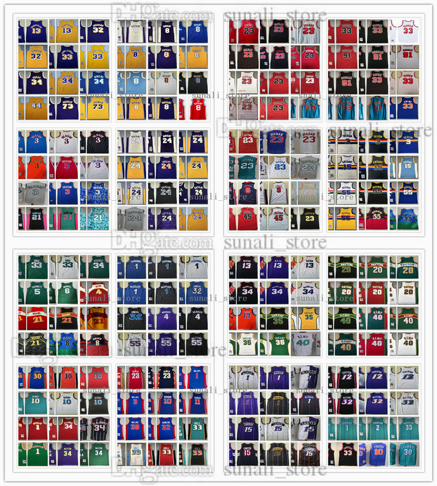 

Mitchell Ness Retro Basketball Jerseys 23 Michael Allen Bird Steve Nash Scottie Pippen Grant Hill Chris Webber Jason Williams Tracy McGrady Vince Carter Gary Payton, Select the letter on the picture