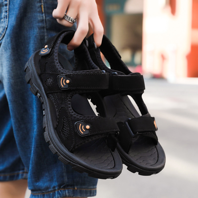 

Mens Sport Trainer Sneaker Big Size Slippers Sandals Summer Slides Black Grey White Light Blue Orange Designers flip flops Code 11-2210, 6i9a7851_1_1