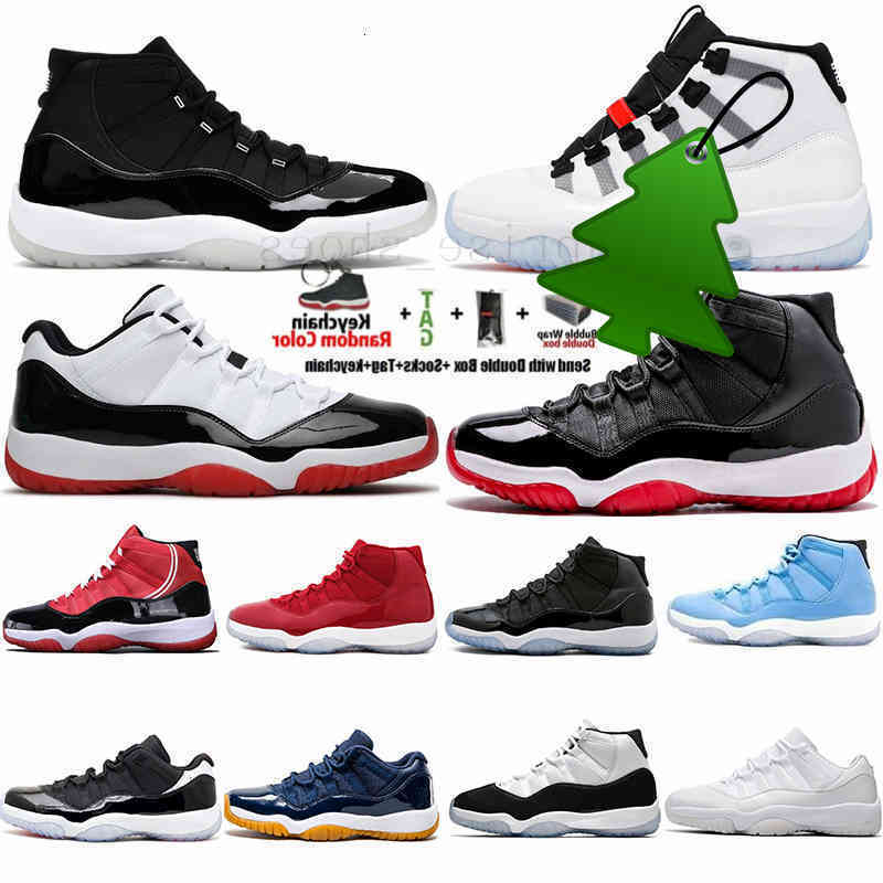

Adapt 11 11s White Low Concord 45 Bred 25th Anniversary Space Jam Barons Gym Red Mens Basketball Shoes XI Sneakers Trainers With Box, 24