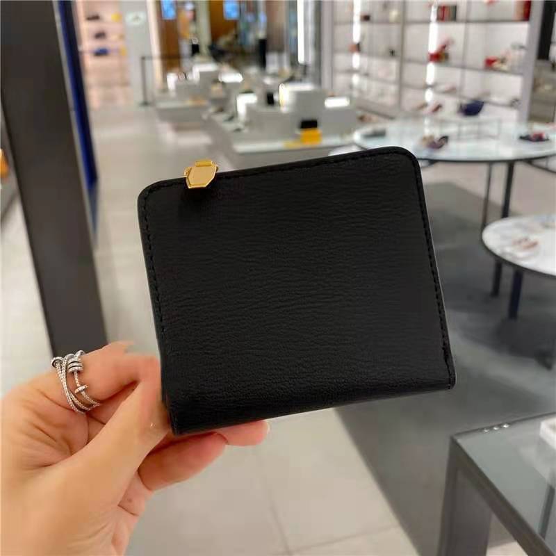 

50770498-1 embossed solid color ultra-thin short wallet for women, White