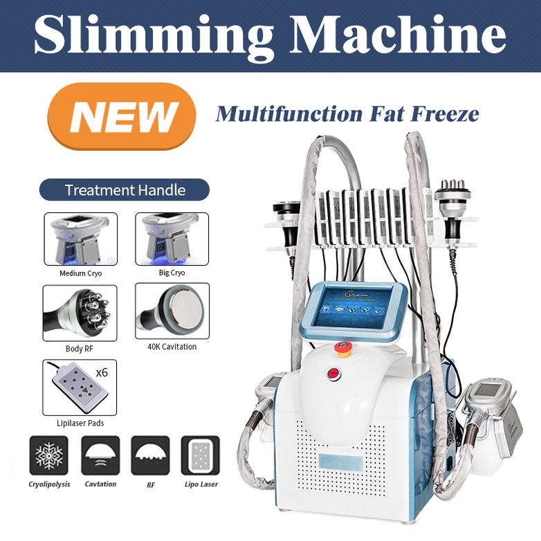 

6 IN 1 Cryolipolysis Slimming machines cryotherapy device Body Shape fat freeze machine Loss Weight for home salon use