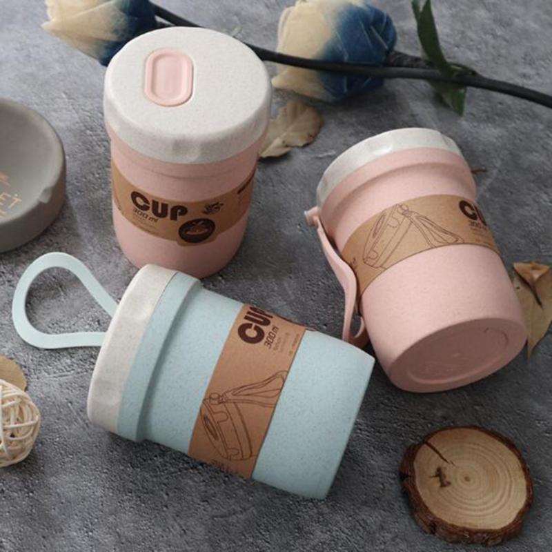 

300ml Portable Sealed Leak-Proof Lunch Box Environmentally Friendly Round Porridge Cup Soup Container Dinnerware Sets